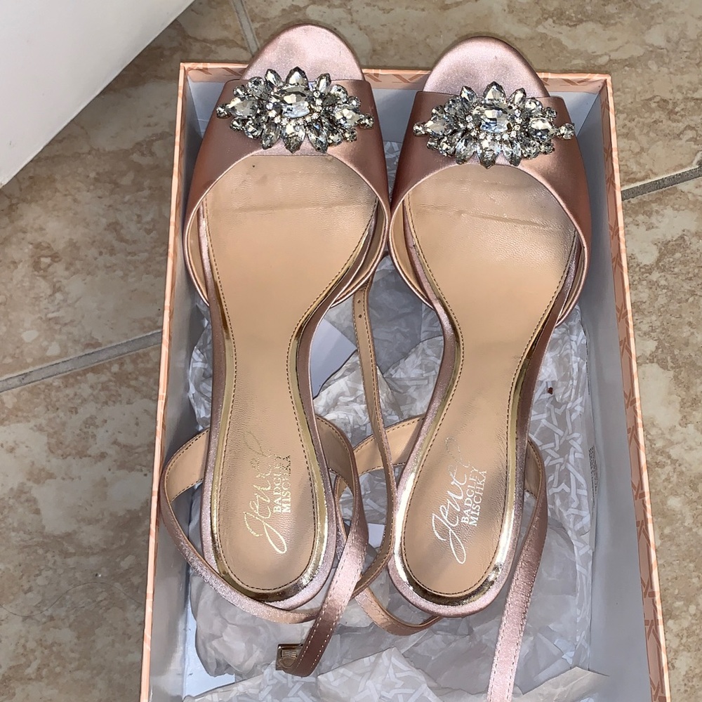 Jewel Badgley Mischka Women's Hayden Espadrille Sandal- best bridal shoe
